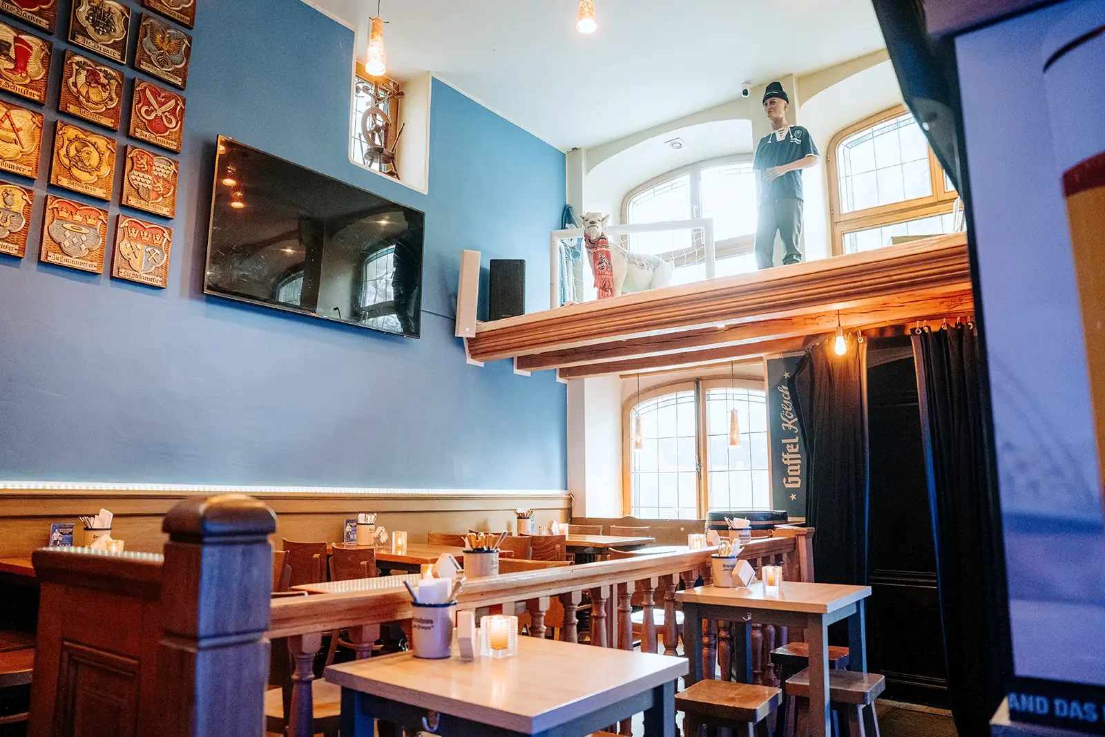 Die Empore im Brauhaus Zum Prinzen
